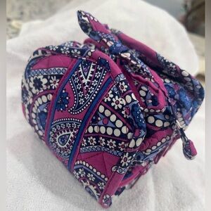 Vera Bradley Paisley Mini Jewelry Bag in Pink and Blue